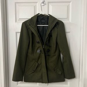 Olive Rampage Womens pea coat size xsmall